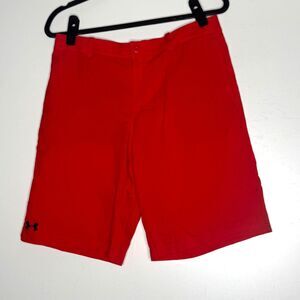 New Under Armour Loose Fit Golf Shorts Adjustable Waist Youth Boy Size YXL 18-20